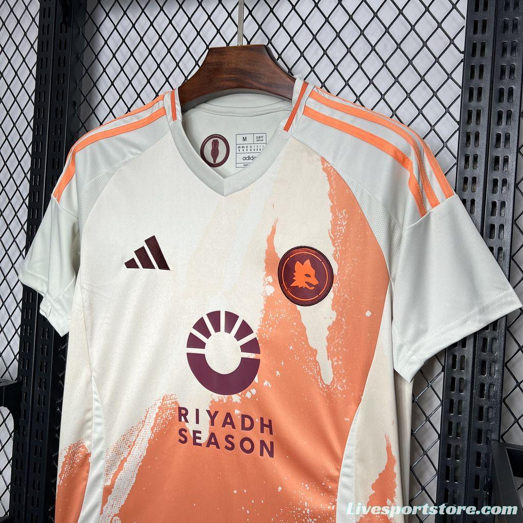 24/25 AS Roma Away White Jersey