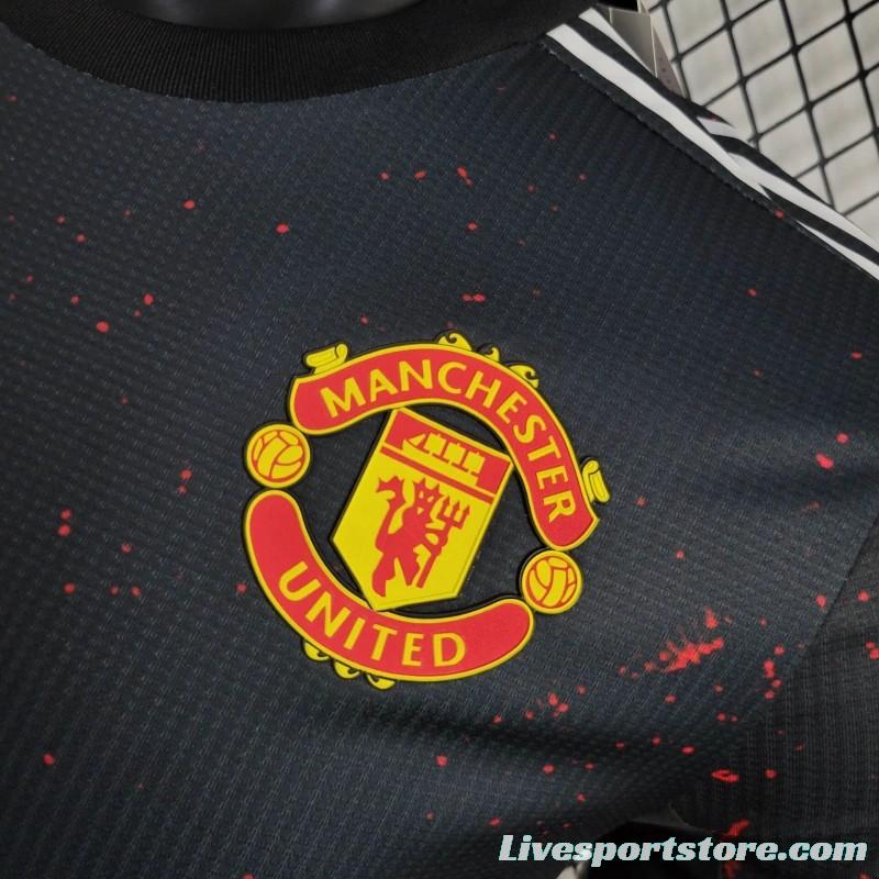 Player Version 24/25  Manchester United Black/Red Special Jersey