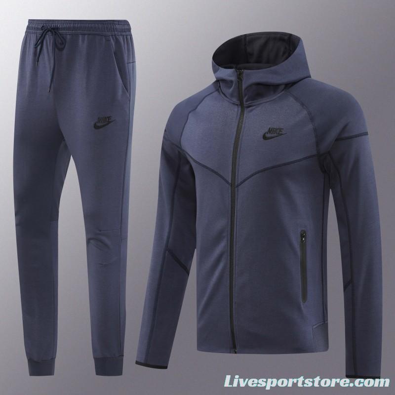 24/25 Nike Navy Hoodie Full Zipper Jacket +Long Pants