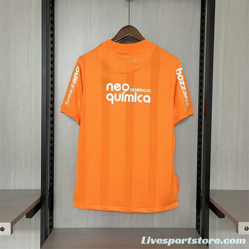 2010 Retro Corinthians Goalkeeper Orange Jersey