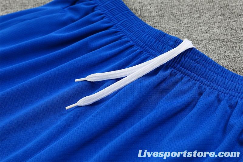 2024 South Korea Blue Short Sleeve Jersey+Shorts