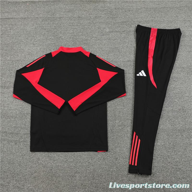 24/25 Bayern Munich Black Half Zipper Jacket+Long Pants