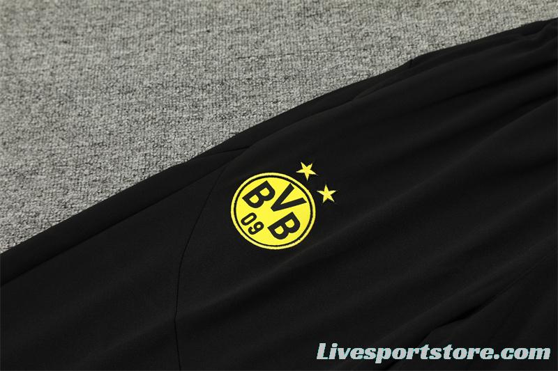 24/25 Borussia Dortmund Yellow Half Zipper Jacket+Long Pants