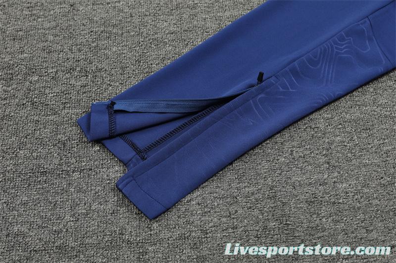 24/25 Manchester City Light Blue Half Zipper Jacket+Long Pants