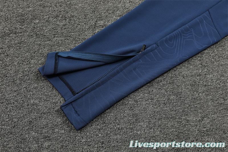 24/25 Manchester City Navy Half Zipper Jacket+Long Pants