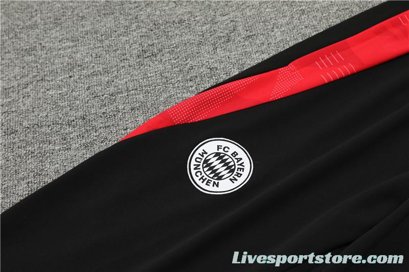 24/25 Bayern Munich Black Half Zipper Jacket+Long Pants