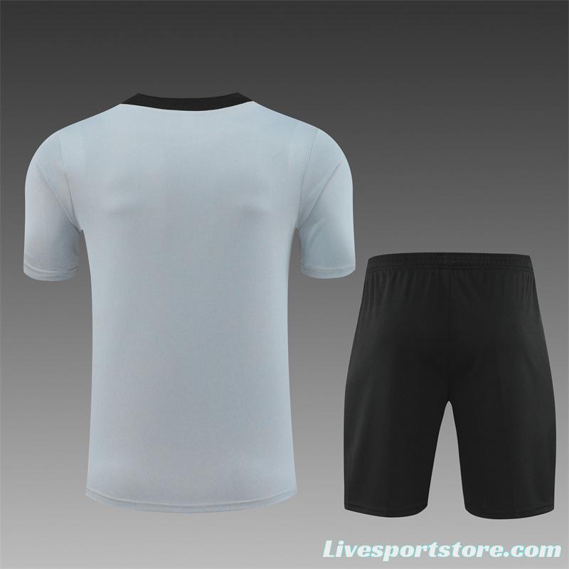 2024 South Korea Grey Short Sleeve Jersey+Shorts