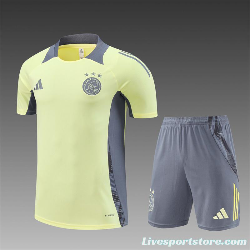 24/25 Juventus Yellow Short Sleeve Jersey+Shorts