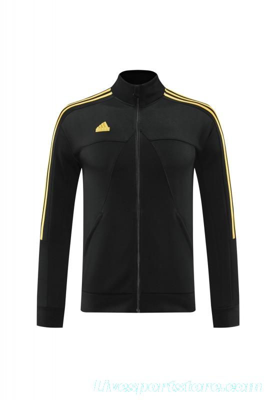 2024 Adidas Black Full Zipper Jacket +Long Pants