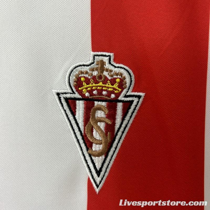 Retro 86/87 Sporting Gijon Home Jersey