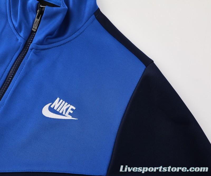 2024 NIKE Navy/Blue Full Zipper Jacket +Long Pants