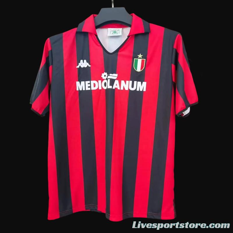 Retro 88/89 AC Milan Home Jersey