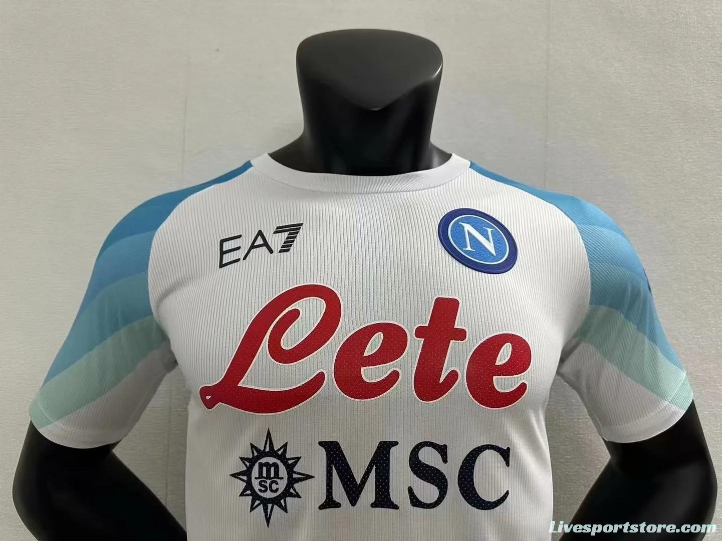 22/23 SSC Napoli Face Game White Jersey