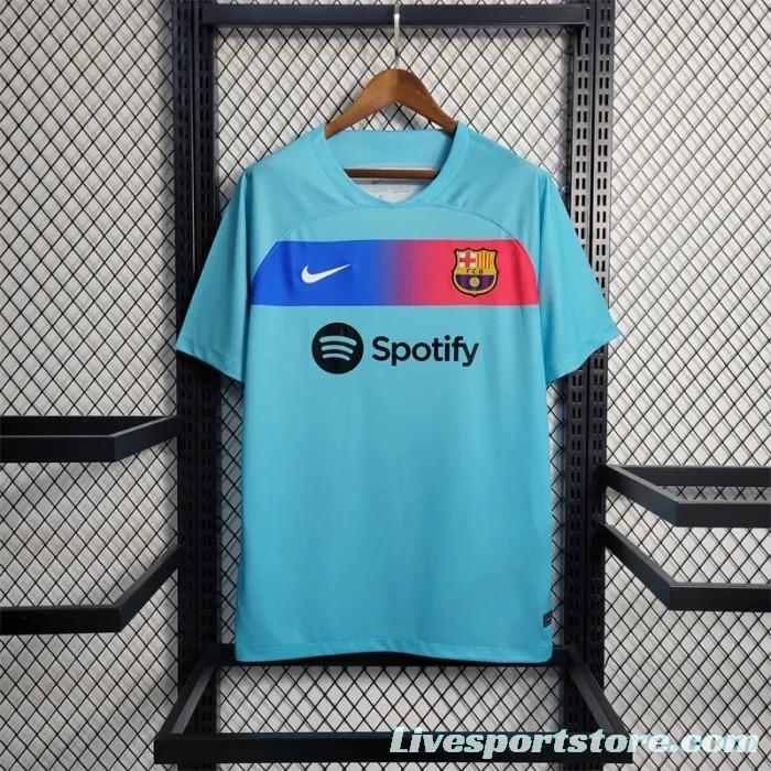 23/24 Barcelona Away Blue Jersey