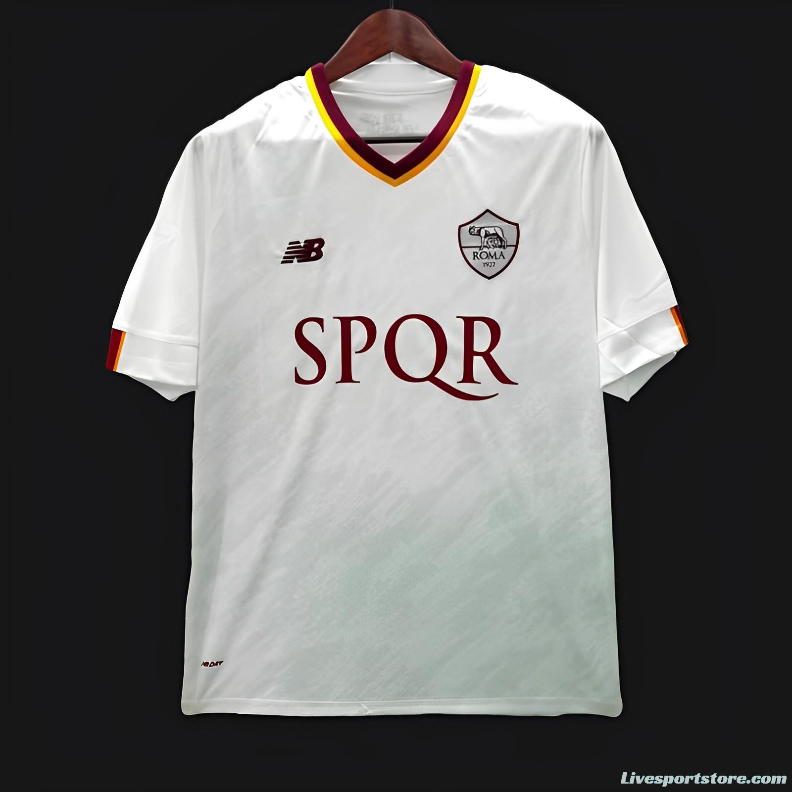 22/23 AS Roma Away White SPQR Jersey