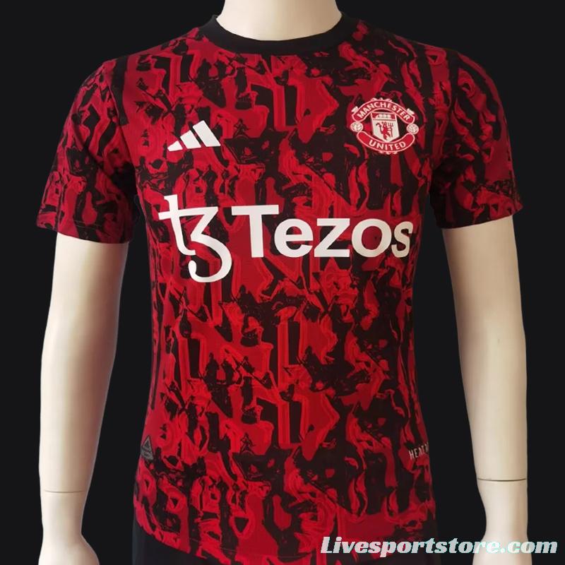 Player Version 23/24 Manchester United Red Training Jersey