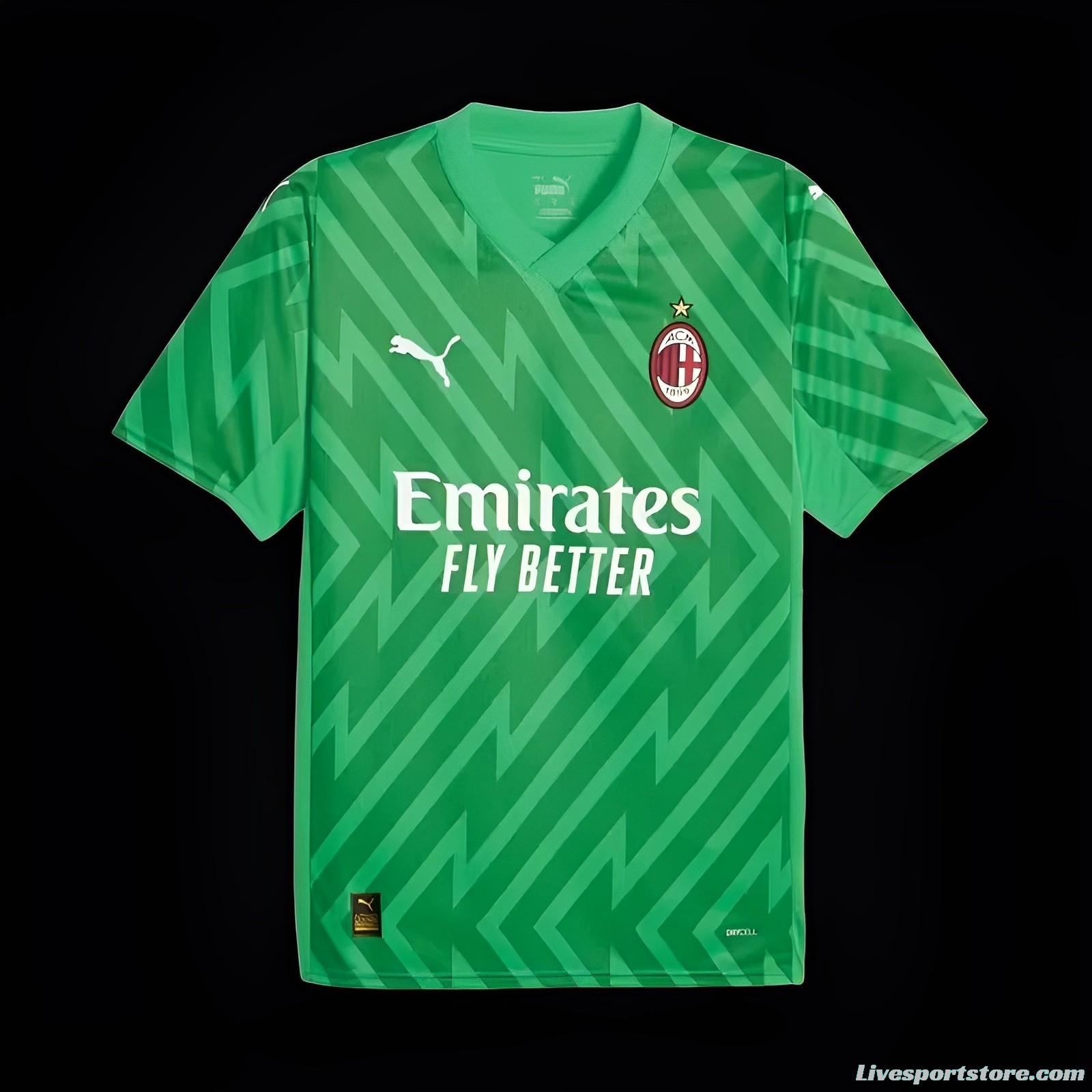 23/24 AC Milan Goalkeeper Green Jersey