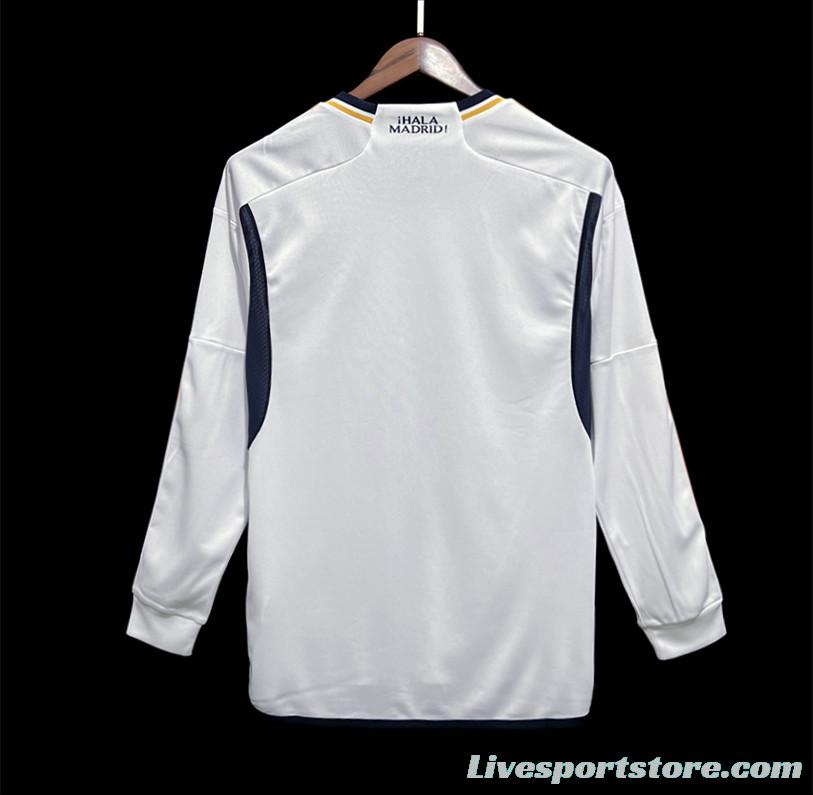 23/24 Real Madrid Home Long Sleeve Jersey