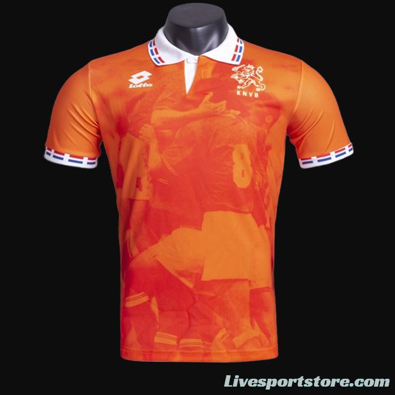 Retro 1996 The Netherlands Home Soccer Jersey