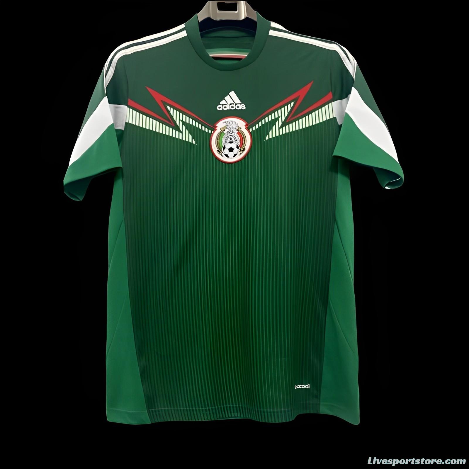 Retro 2014 Mexico Home Jersey