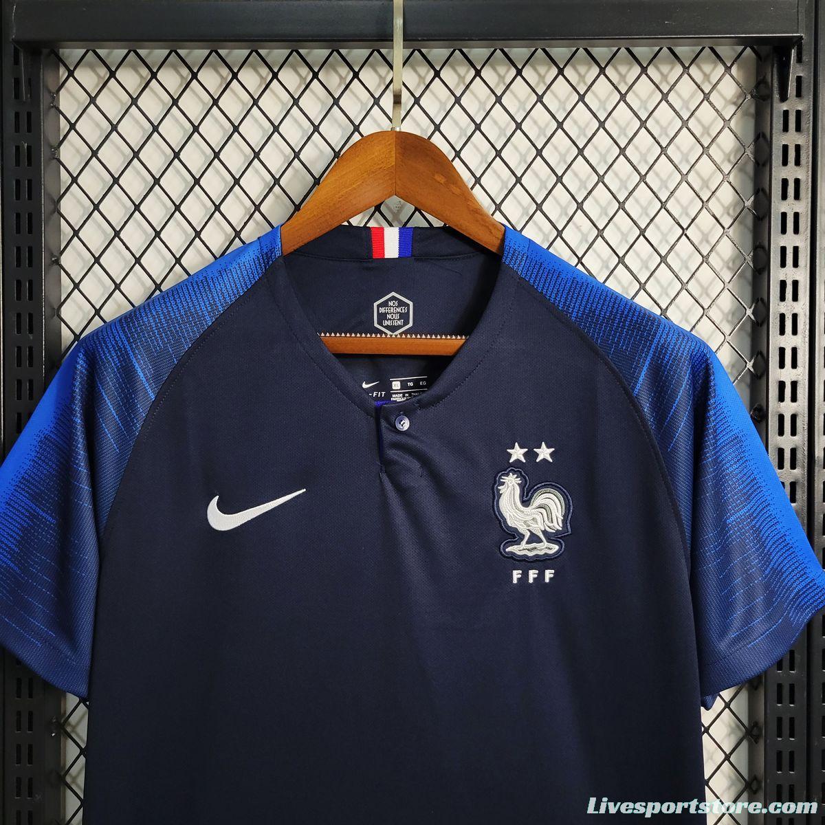 Retro 2018 France Home Jersey