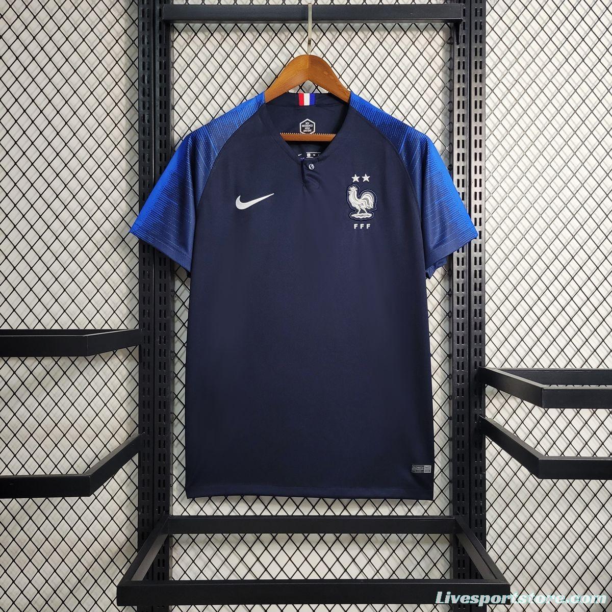 Retro 2018 France Home Jersey