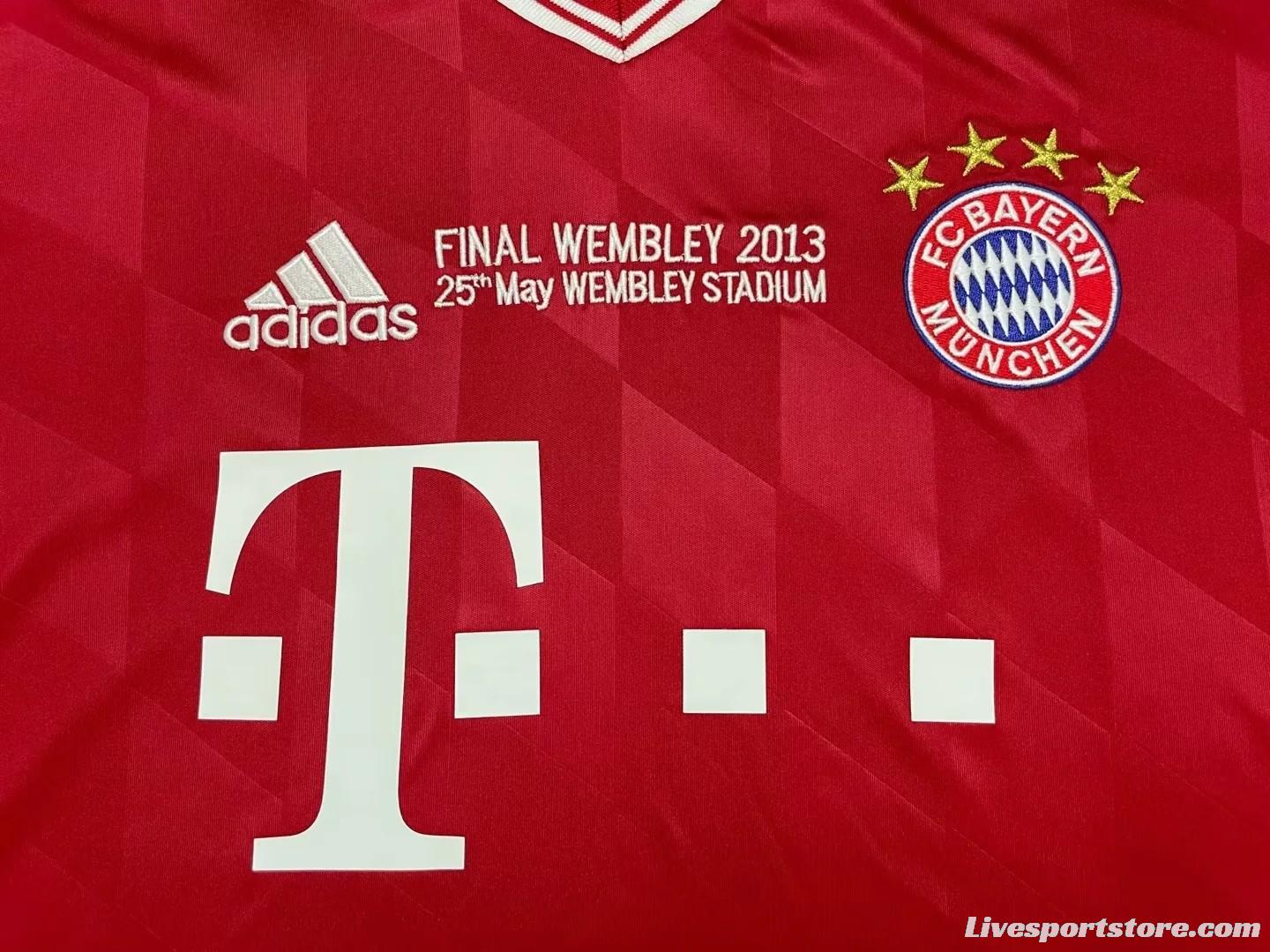 Retro 13/14 Bayern Munich Home Final Wembley Jersey