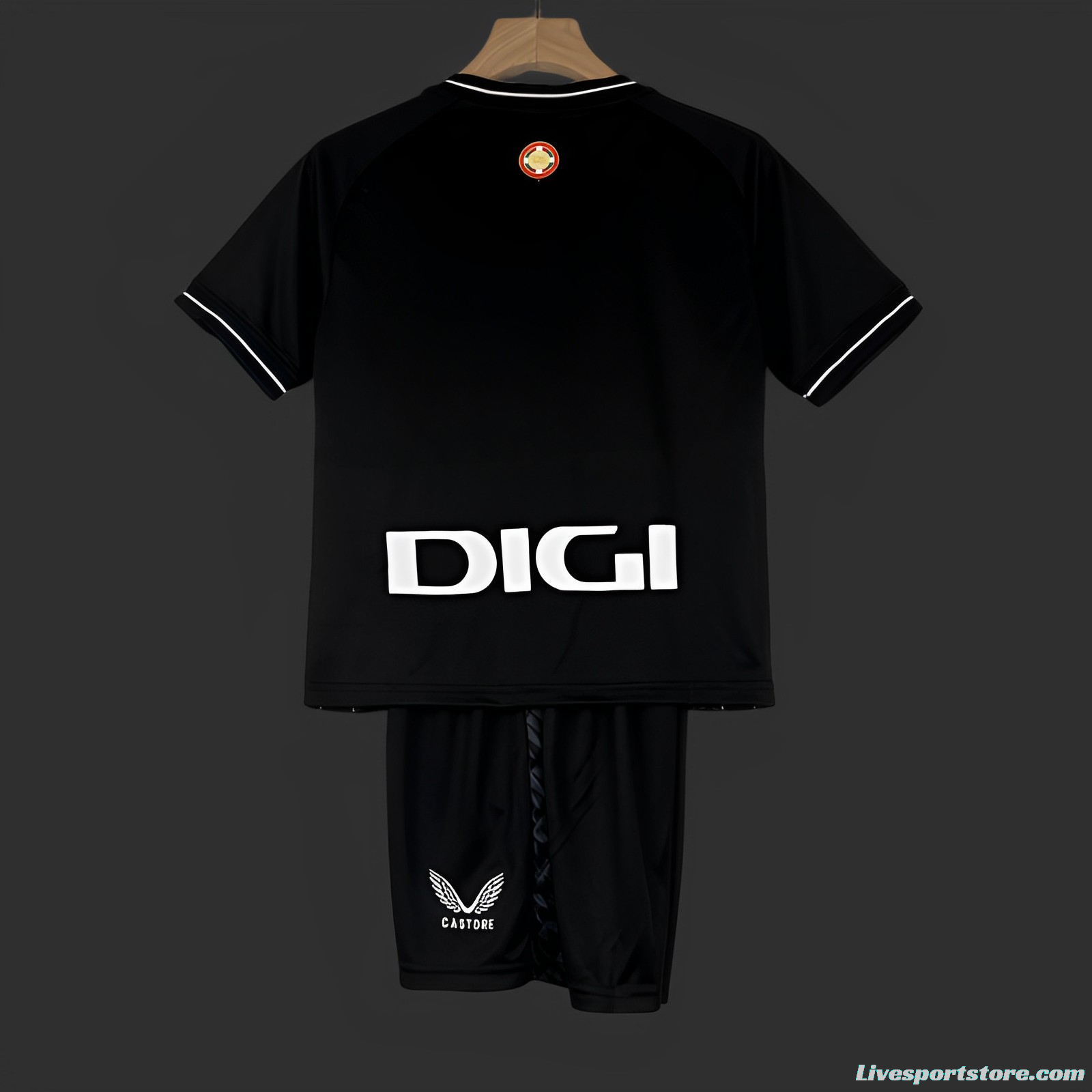 23/24 Kids Athletic Bilbao Away Black Jersey