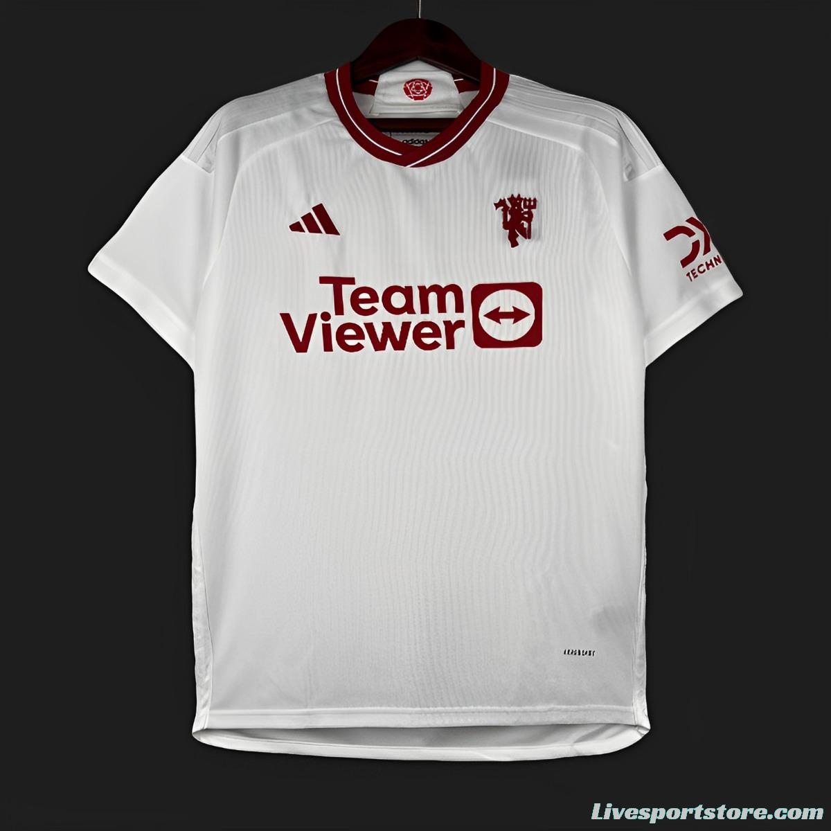 23/24 Manchester United Third White Jersey