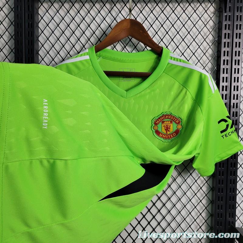 23/24 Manchester Untied Green Goalkeeper Jersey