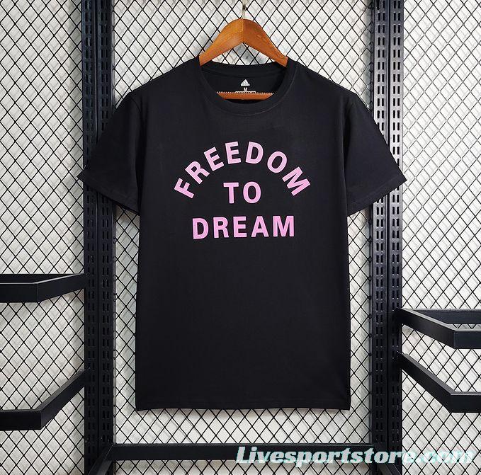 23/24 Inter Miami Casual Black Freedom To Dream T-Shirt