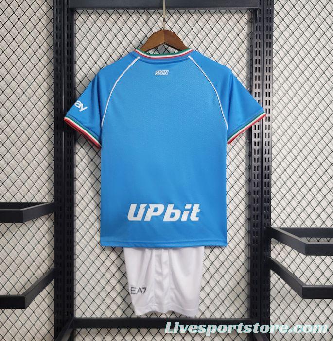 23/24 Kids Napoli Home Jersey