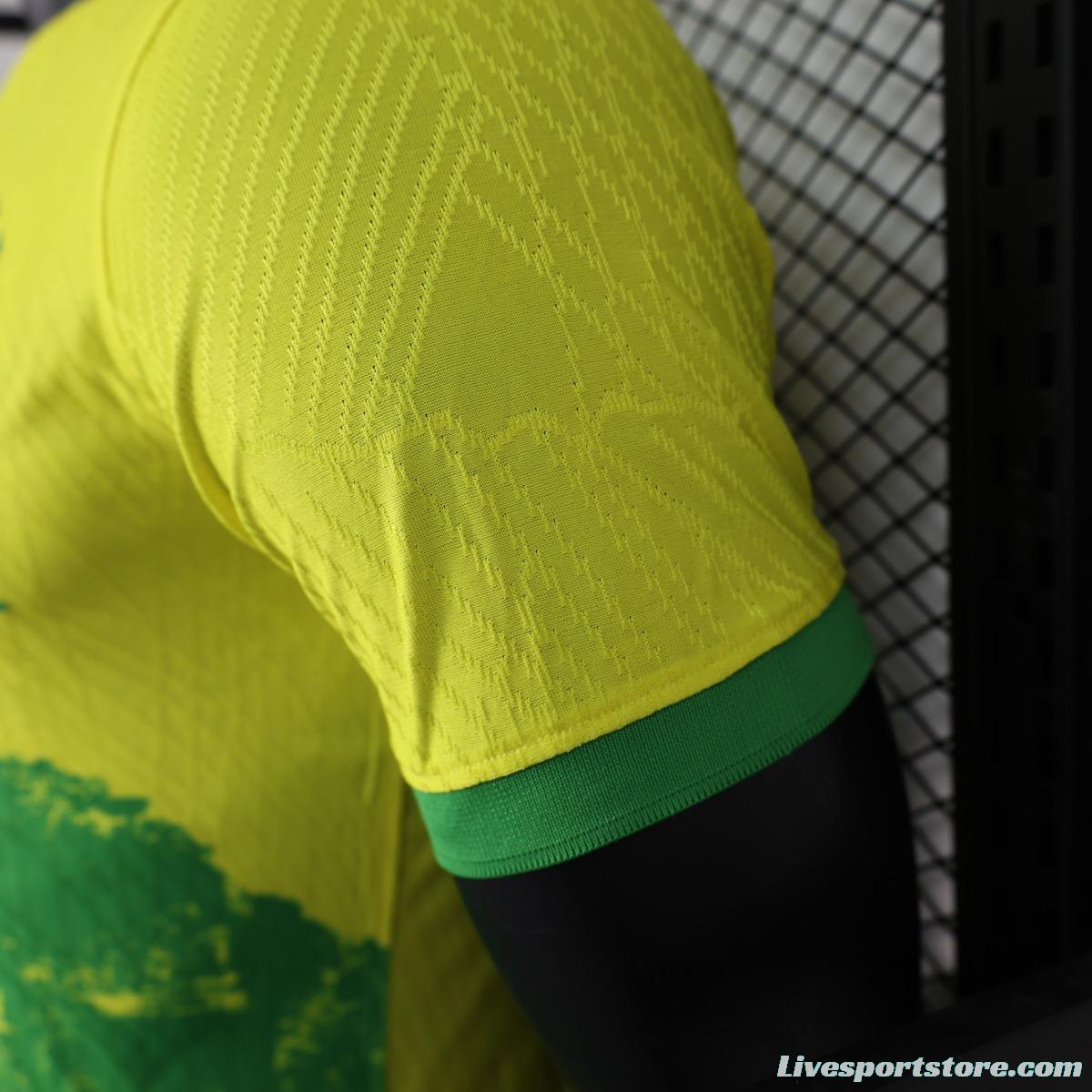 Player Version 2023 Brazil Yellow Special Jersey