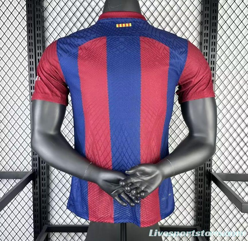 Player Version 23/24 Barcelona Home Rolling Stones Special Jersey