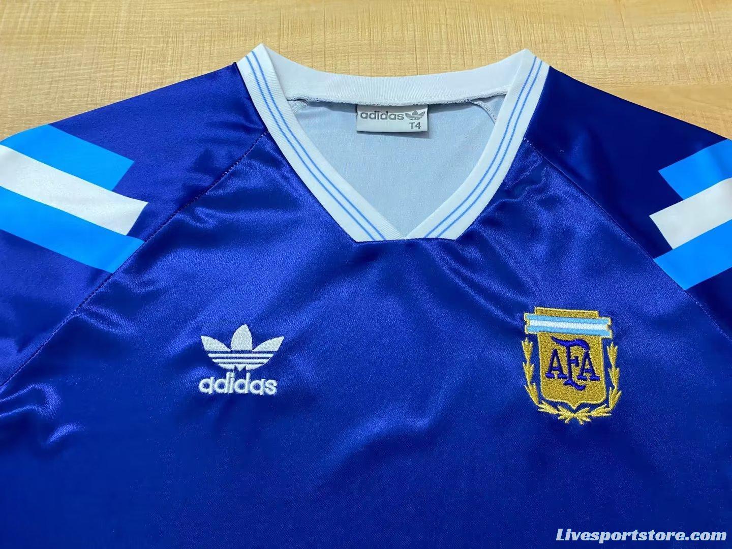 Retro 1991/93 Argentina Away Blue Jersey