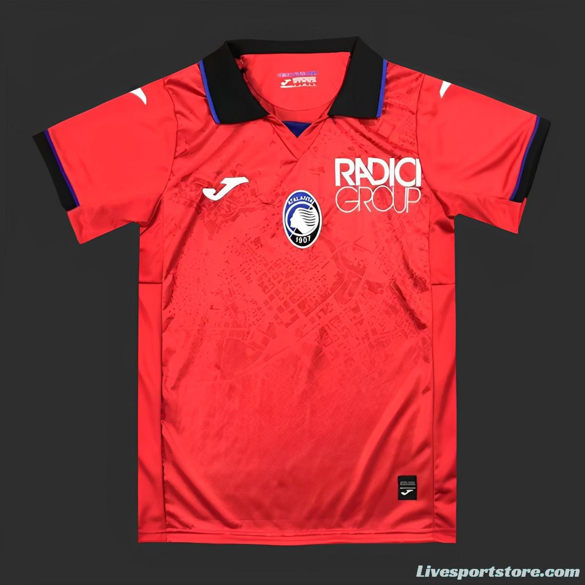 23/24 Atalanta Third Red Jersey