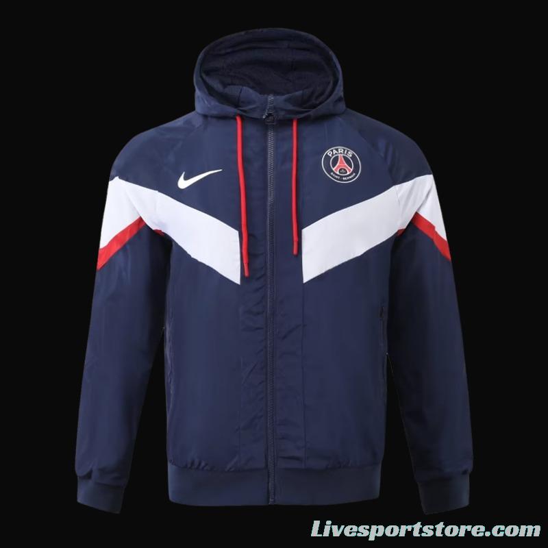 23/24 PSG Navy White Windbreaker