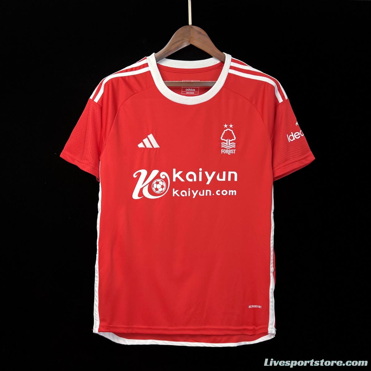 23/24 Nottingham Forest Home Jersey With Sponsor