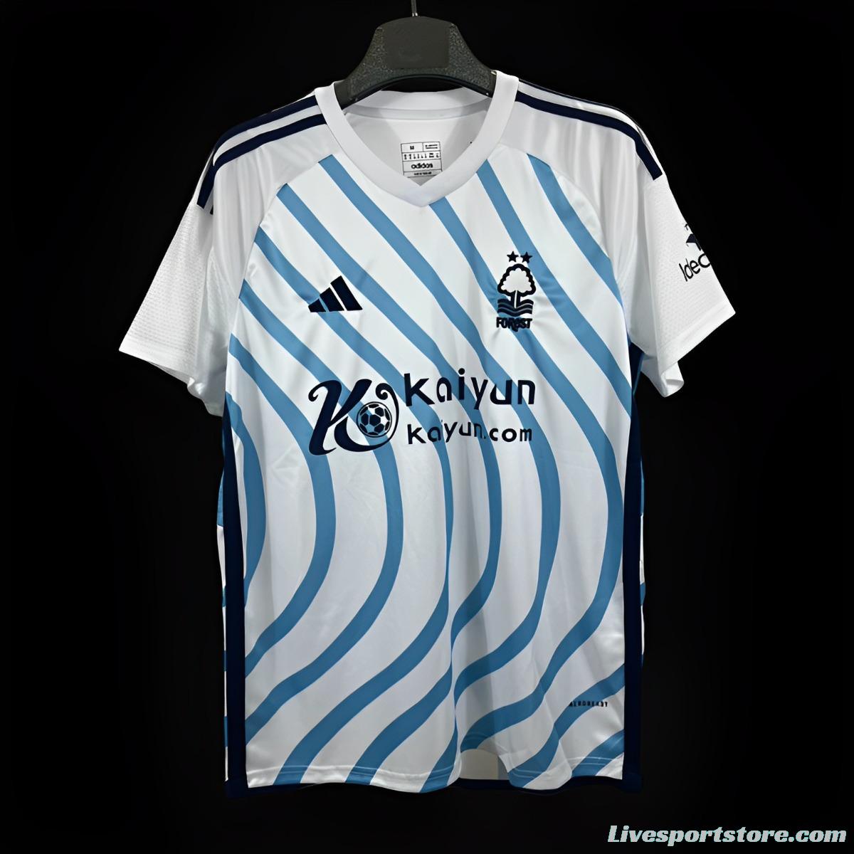 23/24 Nottingham Forest Away Jersey With Sponsor