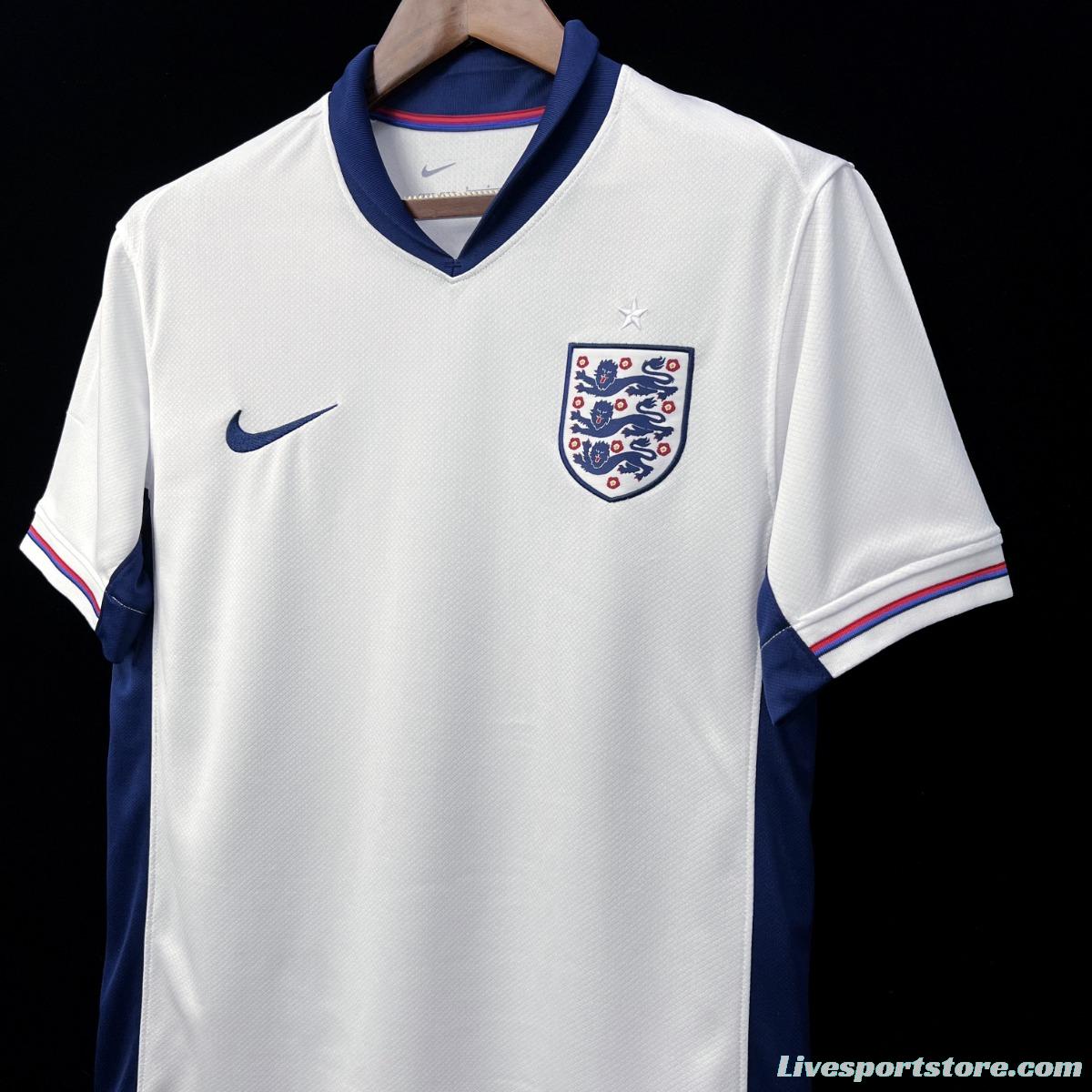 2024 England Home White Jersey