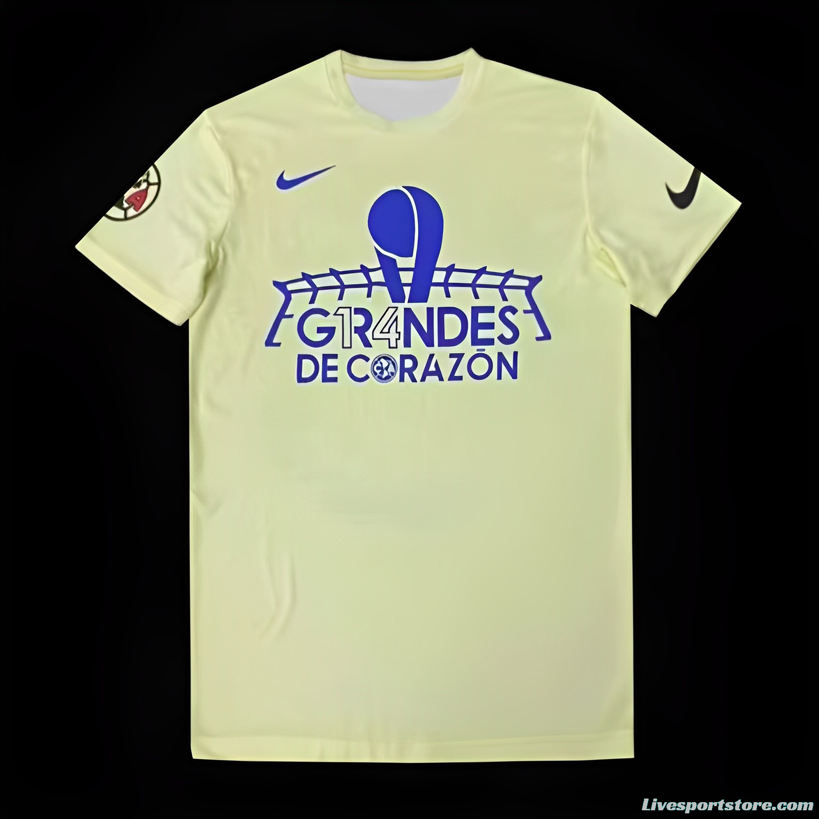 23/24 Club America Light Yellow Champion T-shirts