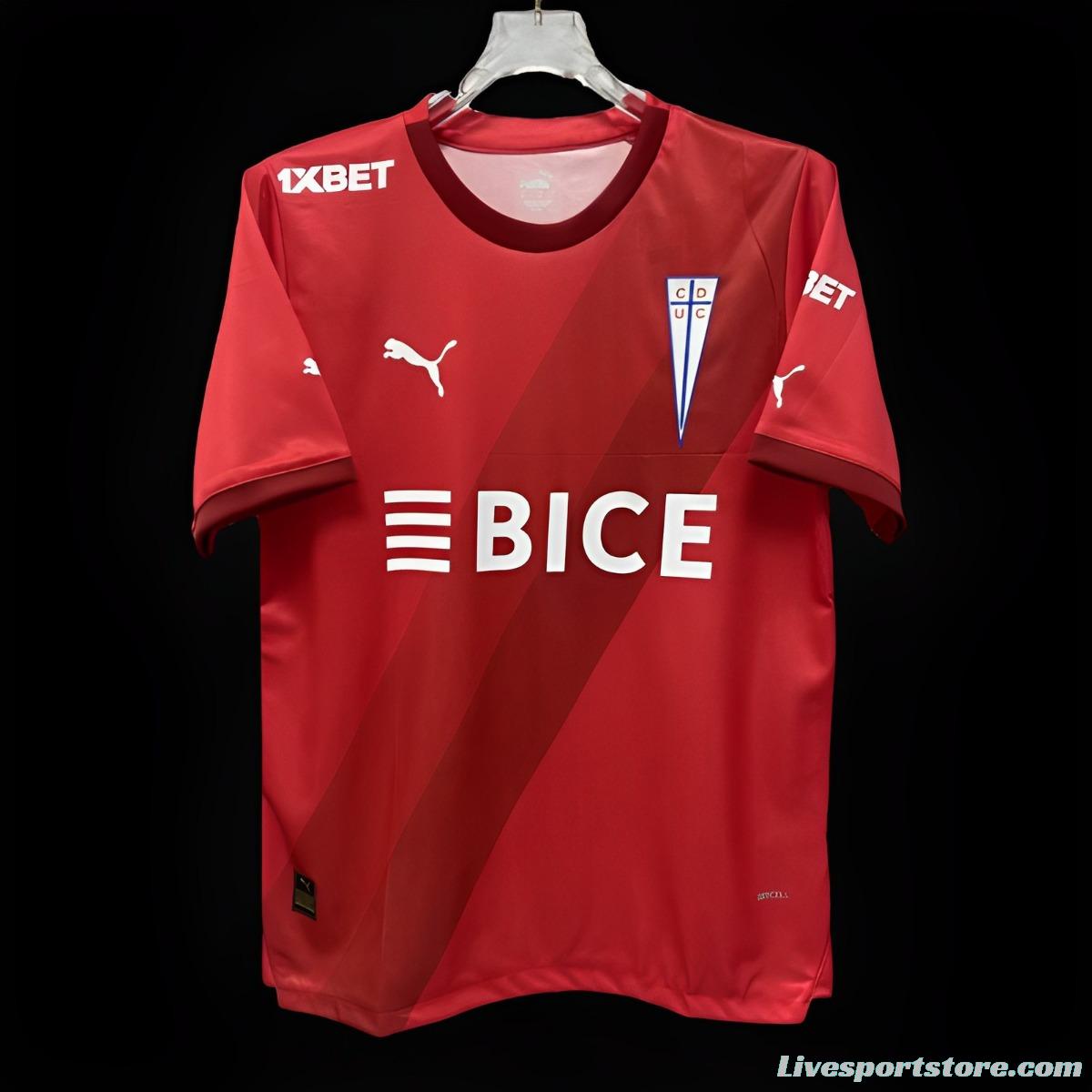 24/25 CD Universidad Catolica Away Red Jersey