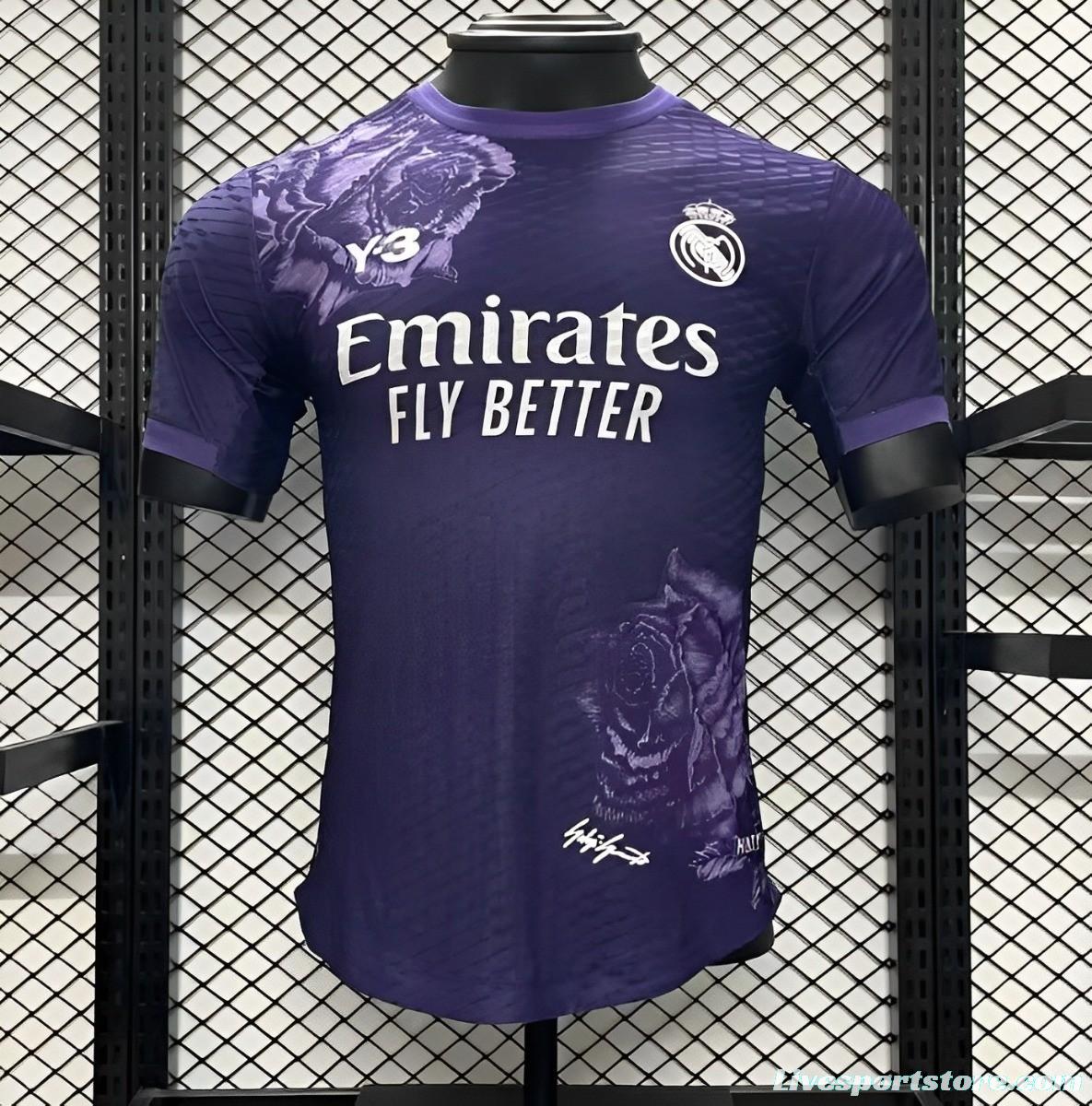 Player Version 24/25 Real Madrid x Yamamoto Purple Jersey