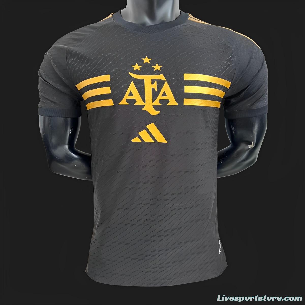 Player Version 2024 Argentina Black Pre-Match Special Jersey