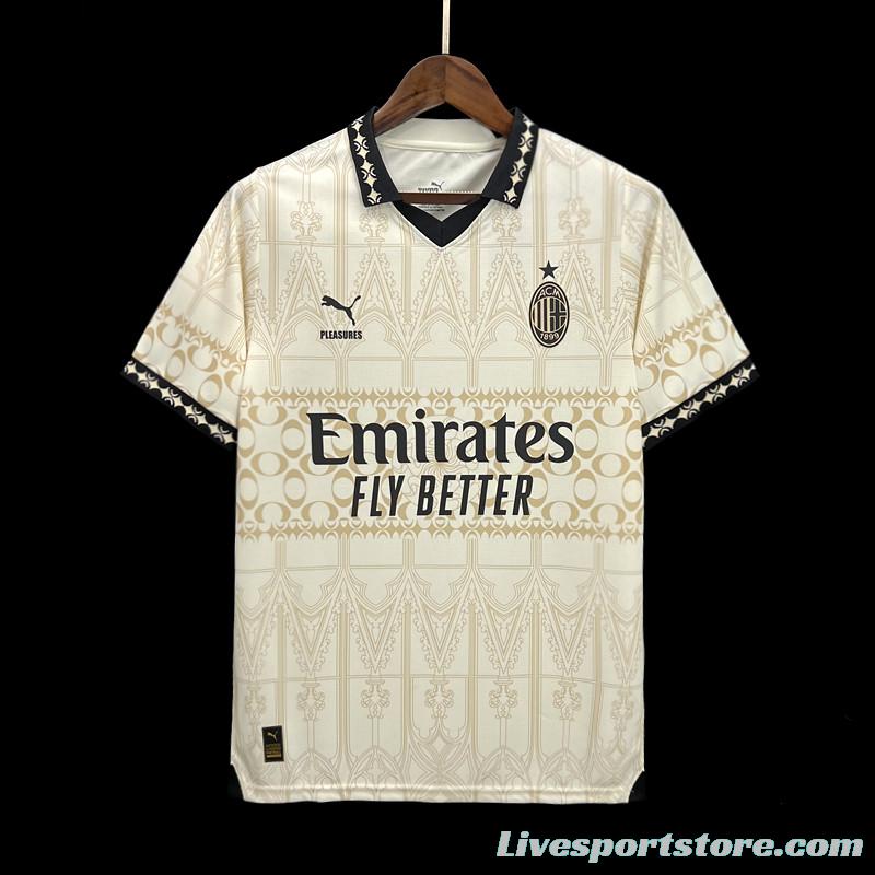 23/24 AC Milan Forth White Jersey