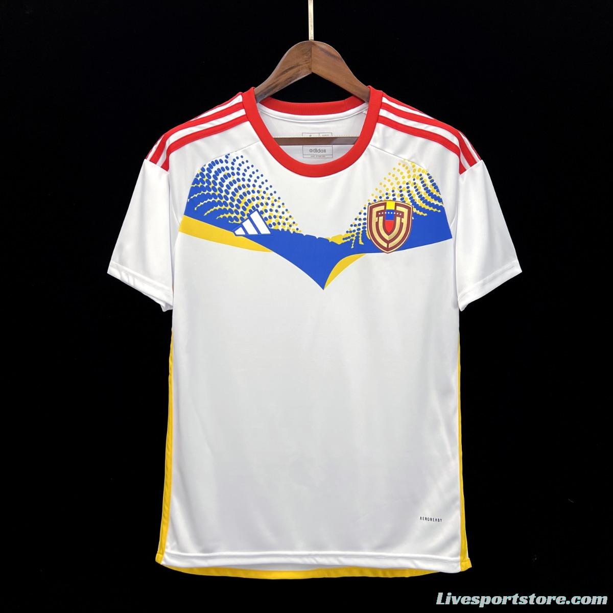 2024 Venezuela Copa America Away White Jersey