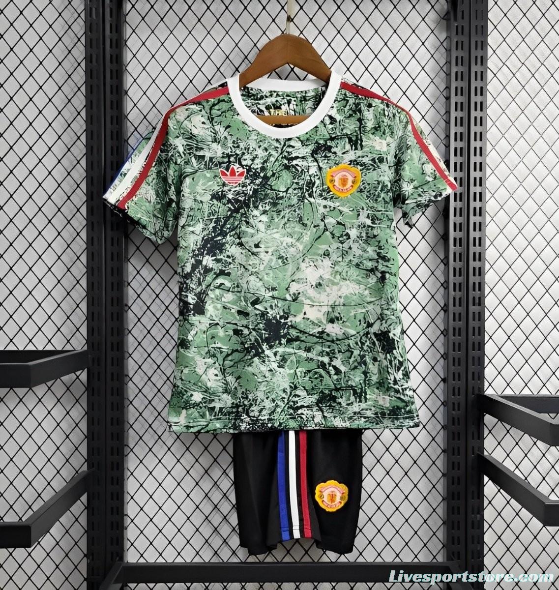 24/25 Kids Manchester United F.C X Stone Roses Icon Jersey