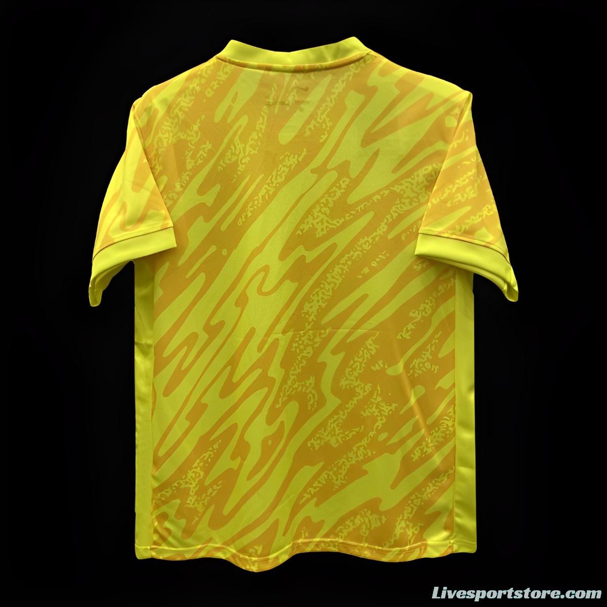 2024 France Yellow Goalkeeper Jersey