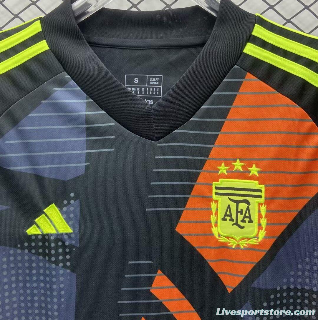 2024 Argentina Black Goalkeeper Jersey