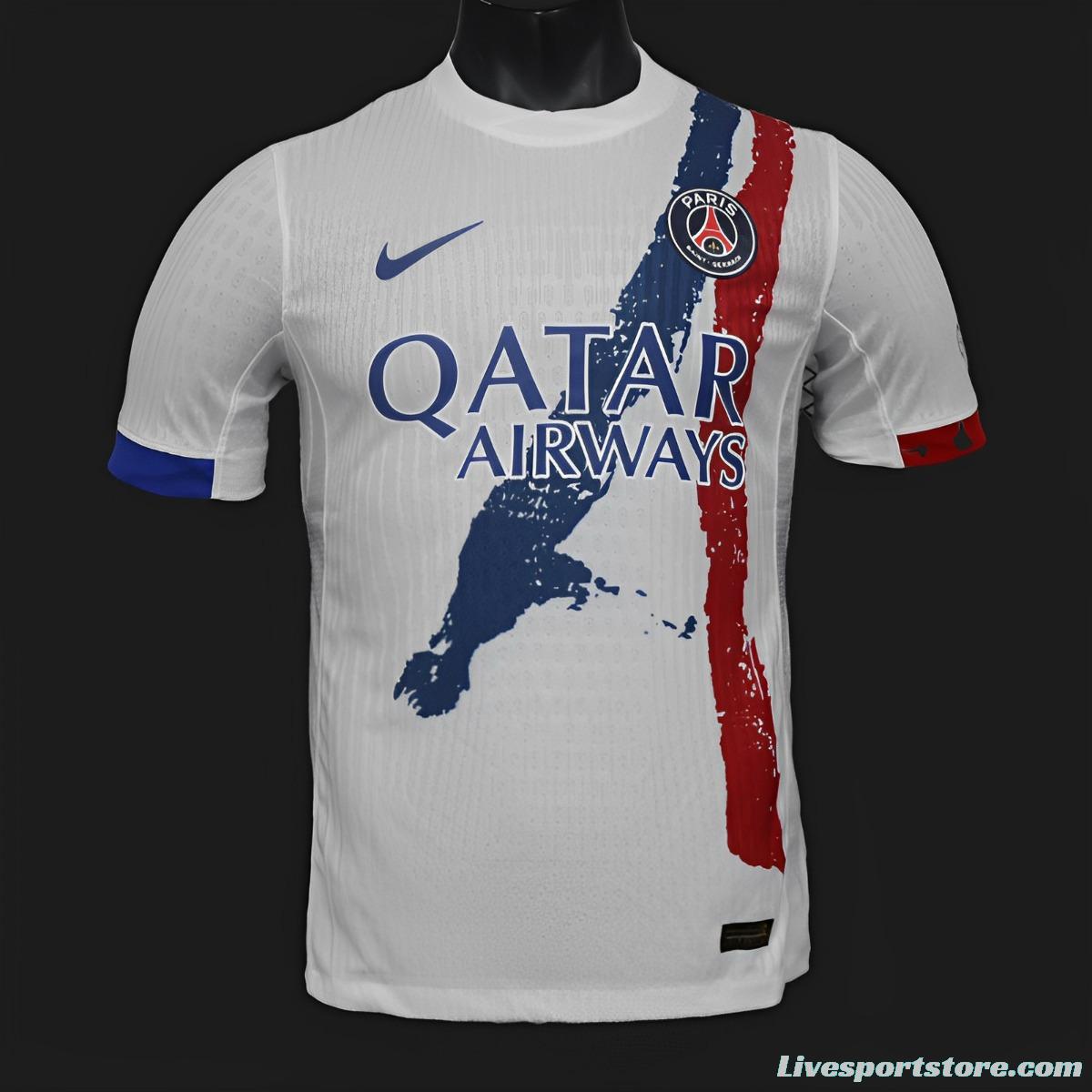 Player Version 24/25 PSG Away White Jersey